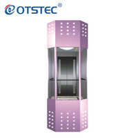 Diamond Capsule Sightseeing Outdoor Glass Lift Panoramic Elevator