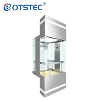 Attractive Observation Sightseeing Lift Glass Outdoor Indoor Panoramic Elevator