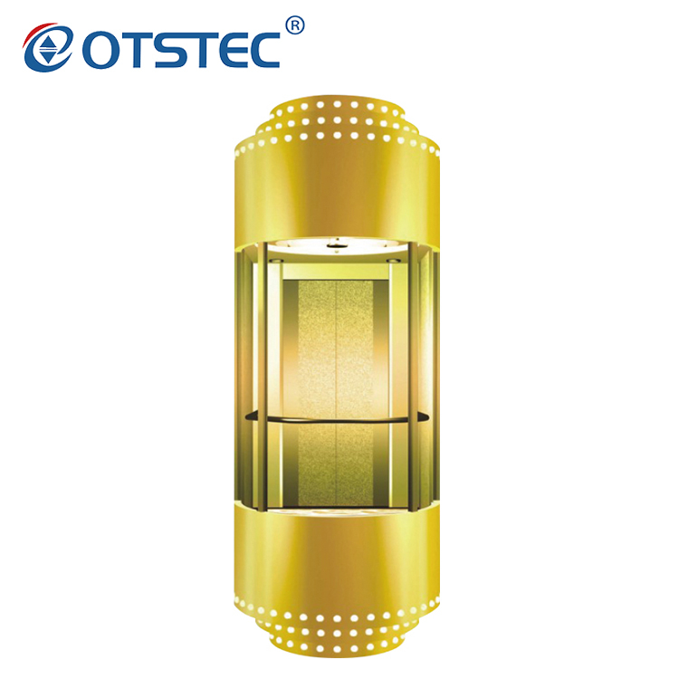 Mechanic Sightseeing Vertical VVVF Elevator Control System China Panoramic Elevator