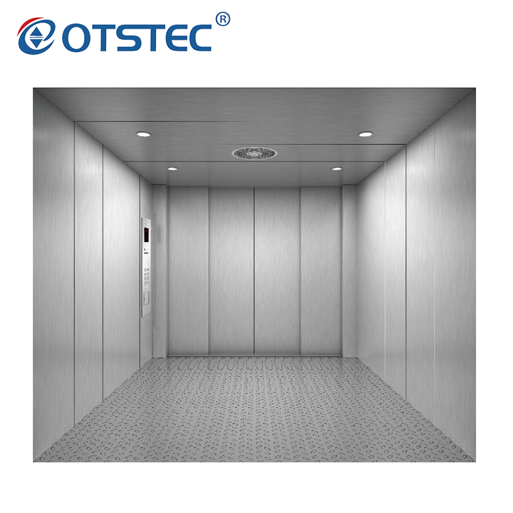 5000 KG Capacity Painted Steel Stainless Steel Lift Goods Freight Elevator
