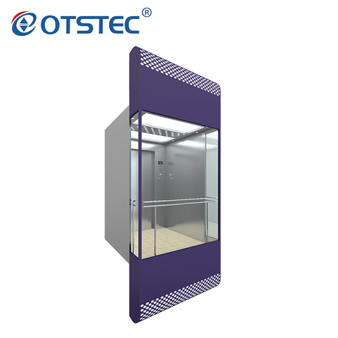 Attractive Observation Sightseeing Lift Glass Outdoor Indoor Panoramic Elevator