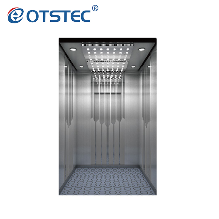 CE Certificate VVVF Control 450-1600kg Stainless Steel Passenger Elevator