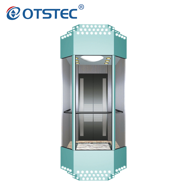 Outdoor Home Passenger Lift Small Panoramic Elevator