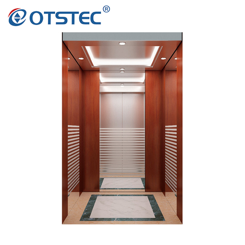Safety Lift Large Capacity Titanium Stainless Steel Passenger Elevator