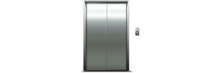Silver Sliding Stainless Steel Automatic Lift Door - otstec