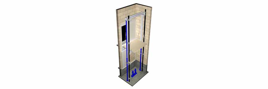 Hole-less Hydraulic Elevator - otstec