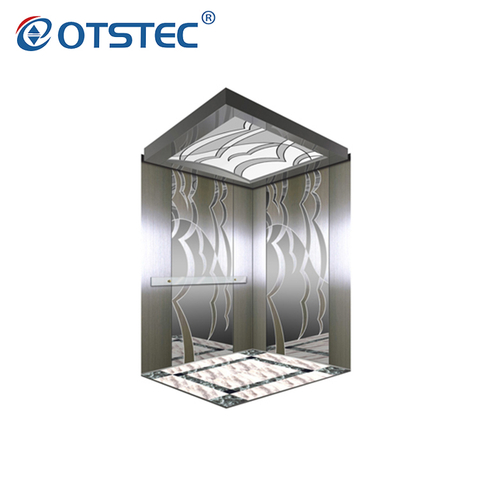 China Hairline Stainless Steel Electric Building Lift Passenger Elevator