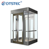 Small Machine Room Stainless Glass Sightseeing Elevators 